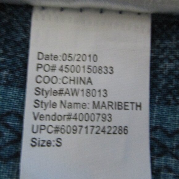 l.e.i. WOMEN'S JUNIOR'S SIZE S TOP NAVY BLUE & TEAL PLAID TUNIC MARIBETH SS NWT - Picture 12 of 12
